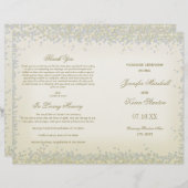 ロマンチックなヴィンテージ金ゴールドとシルバーグリッター紙吹雪 (正面/裏面)