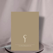 ロマンチックなヴィンテージ金ゴールド結婚モノグラムのダンス 招待状