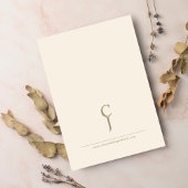 ロマンチックなヴィンテージ金ゴールド結婚モノグラムのダンス 招待状