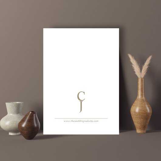 ロマンチックなヴィンテージ金ゴールド結婚モノグラムのダンス 招待状