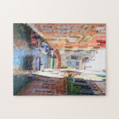 ロマンチックなヴェネツィア運河、橋とボート、イタリア ジグソーパズル (横)