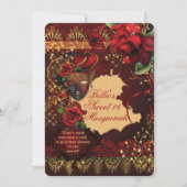 ロマンチックな仮装スイート16パーティー招待状 招待状 (正面)