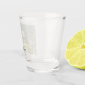 ロマンチックな偽のレースの花のウェディングシャワー ショットグラス (右)