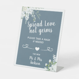 ロマンチックな優し結婚い花の生意気な安全マスク 台座サイン