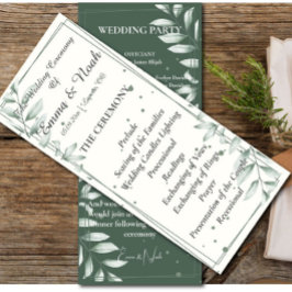 ロマンチックな優葉しい結婚緑の人々の計画 プログラム