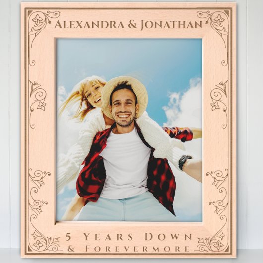 ロマンチックな先駆け新婚結婚の写真 レーザー彫刻フレーム