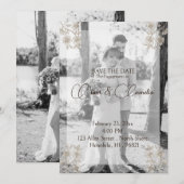 ロマンチックな写真でお知らせするエンゲージメント/ウェディングの保存日 セーブザデート (正面/裏面)