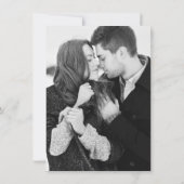 ロマンチックな写真でお知らせ 保存日付 招待状 (裏面)