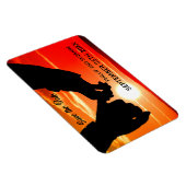 ロマンチックな写真カスタムのマグネットを保存 マグネット (右側)