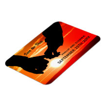 ロマンチックな写真カスタムのマグネットを保存