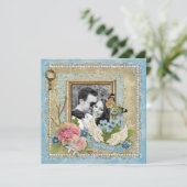 ロマンチックな写真日付の保存 セーブザデート (スタンド正面)