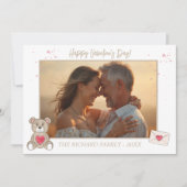 ロマンチックな写真水の色コーヒーカラークマ シーズンカード (正面)