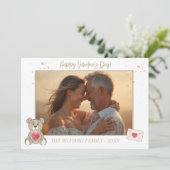 ロマンチックな写真水の色コーヒーカラークマ シーズンカード (スタンド正面)