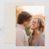 ロマンチックな写真 招待状 (正面/裏面)