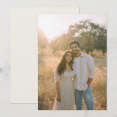 ロマンチックな写真 招待状 (正面/裏面)