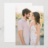 ロマンチックな写真 招待状 (正面/裏面)