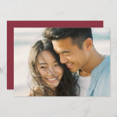 ロマンチックな写真 招待状 (正面/裏面)