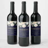 ロマンチックな冬のワインラベル ワインラベル (ボトル)