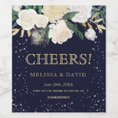 ロマンチックな冬のワインラベル ワインラベル (シングルラベル)