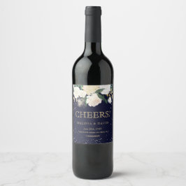 ロマンチックな冬のワインラベル ワインラベル