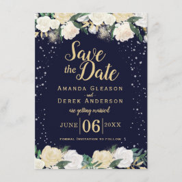 ロマンチックな冬の写真 Save the Date セーブザデート