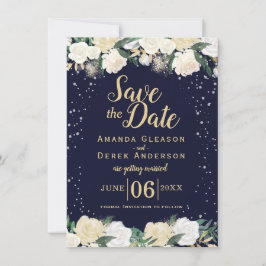 ロマンチックな冬の写真 Save the Date セーブザデート