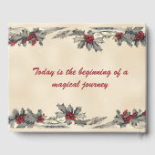 ロマンチックな冬の結婚式 ゲストブック (裏面)