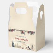 ロマンチックな冬の結婚式 フェイバーボックス (オープン)