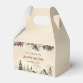 ロマンチックな冬の結婚式 フェイバーボックス (正面サイド)