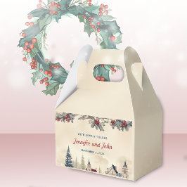 ロマンチックな冬の結婚式 フェイバーボックス