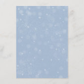 ロマンチックな冬の雪の木の枝の詳細カード エンクロージャーカード (裏面)