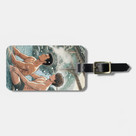 ロマンチックな冬温泉 ラゲッジタグ