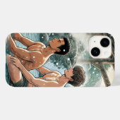 ロマンチックな冬温泉 Case-Mate iPhoneケース (裏面 (横))