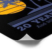 ロマンチックな出会いのカップル – 20結婚th's Annissa ポスター (角)