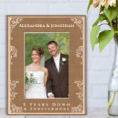 ロマンチックな前兆の新結婚婚の写真Etche レーザー彫刻フレーム