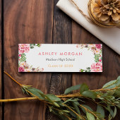 ロマンチックな包まれたフローラ卒業挿入カード コーリングカード