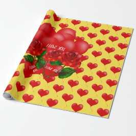 ロマンチックな包み紙 ラッピングペーパー