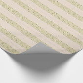 ロマンチックな南ドグウ結婚ウッド記念日 ラッピングペーパー (角)