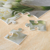 ロマンチックな古いスクリプト、ハート、花の提案 ジグソーパズル (側面)