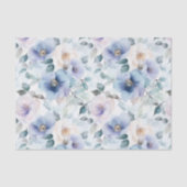 ロマンチックな可愛いラベンダー花のブライダルシャワー 薄葉紙 (正面)