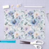 ロマンチックな可愛いラベンダー花のブライダルシャワー 薄葉紙 (クラフト)