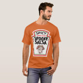 ロマンチックな可愛い猫の踊り不気味なサルサの衣装 Tシャツ (正面フル)