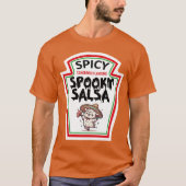 ロマンチックな可愛い猫の踊り不気味なサルサの衣装 Tシャツ (正面)