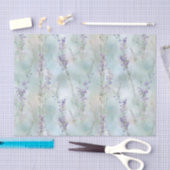 ロマンチックな可愛い紫の花のウェディング 薄葉紙 (クラフト)