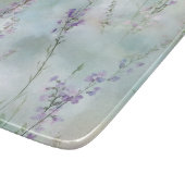 ロマンチックな可愛い紫の花のブライダルシャワー カッティングボード (角)