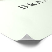 ロマンチックな可愛い結婚写真の歓迎サイン ポスター (角)