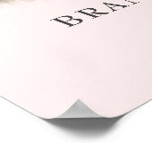 ロマンチックな可愛い結婚写真の歓迎サイン ポスター (角)