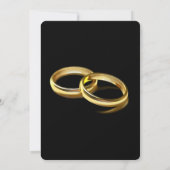 ロマンチックな台本結婚式招待状 招待状 (裏面)