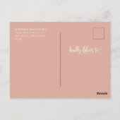 ロマンチックな台本 |書道の日付の保存 ポストカード (裏面)