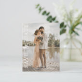 ロマンチックな台本 |書道の日付の保存 ポストカード (スタンド正面)